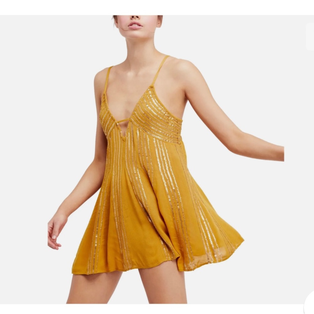 NWT Free People Womens Here She Is Shift Slip Dress